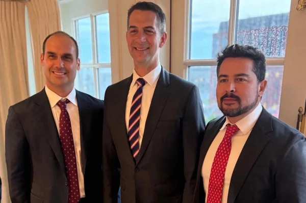 Eduardo Bolsonaro, Tom Cotton e Paulo Figueiredo