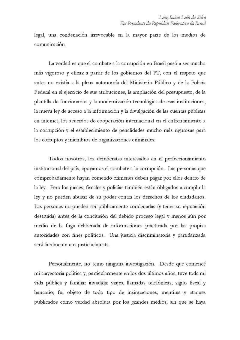 Em carta a Kirchner, Lula fala em conspiração contra Dilma e contra PT - imagem 5 Em carta a Kirchner, Lula fala em conspiração contra Dilma e contra PT - imagem 5