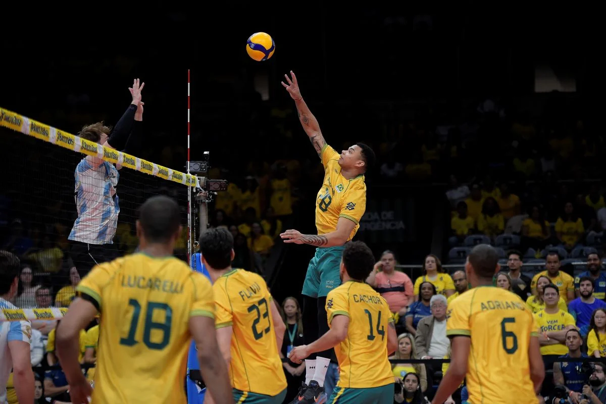 Imagem de destaque da notícia: Brasil vence Argentina e conquista o Sul-Americano de Vôlei