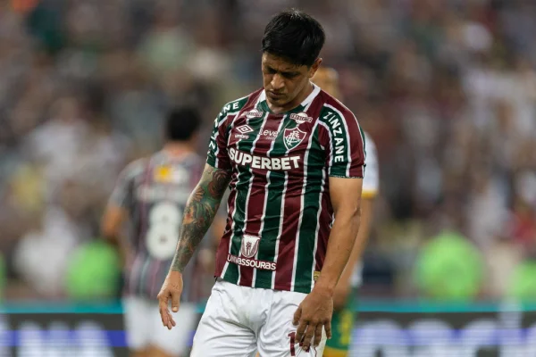 Imagem colorida de German Cano, do Fluminense- Metrópoles