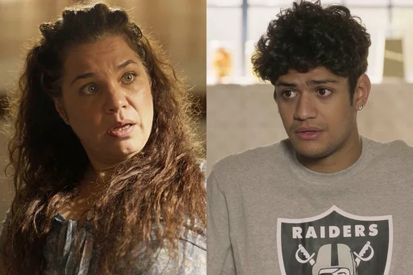 Maria (Isabel Teixeira) e Renato (Gabriel Santana) em Pantanal