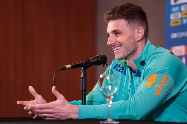 Jogador da Seleção Brasileira Bento concede entrevista coletiva no B Hotel Brasília DF - Metrópoles