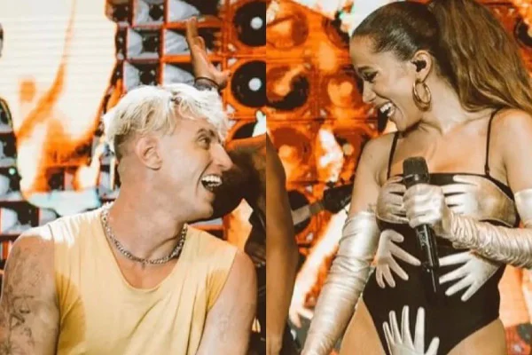 Foto colorida de Lukas Oliveira e Anitta - Merópoles