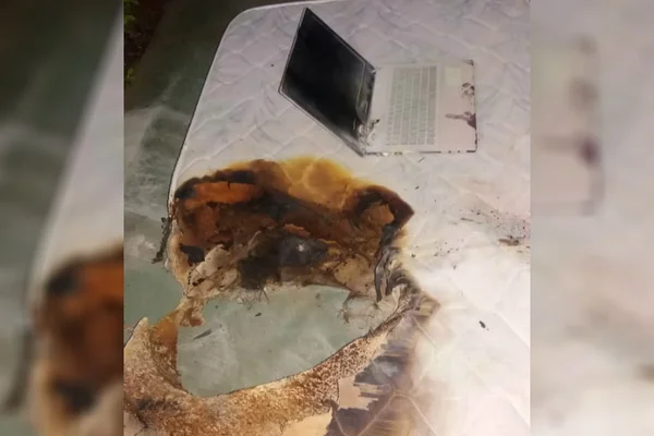 Aquecimento de notebook causa princípio de início de incêndio em kit