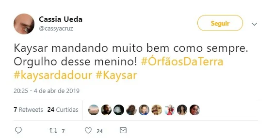 "Mandando muito bem" "Mandando muito bem"