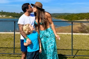 Thammy Miranda e Andressa Ferreira com o filho, Bento