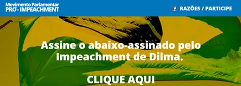 Site colhe assinaturas para pedir impeachment de Dilma