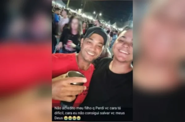 imagem colorida socorrista homenageia filho acidente