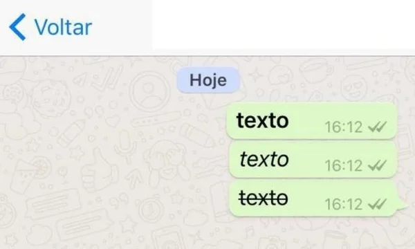 Atualização do WhatsApp permite enviar textos em negrito e itálico
