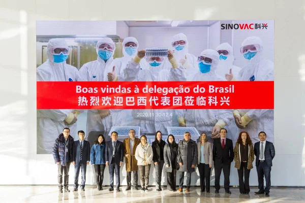 Inspeção da equipe Anvisa à fábrica Sinovac, na China