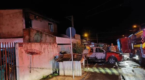 imagem colorida de atendimento dos bombeiros no Paraná