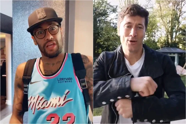 Neymar e Lewandowski tiktok