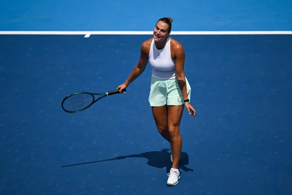 Imagem colorida da tenista Aryna Sabalenka