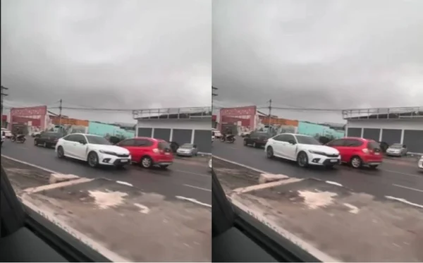 imagem colorida carro contramão bahia