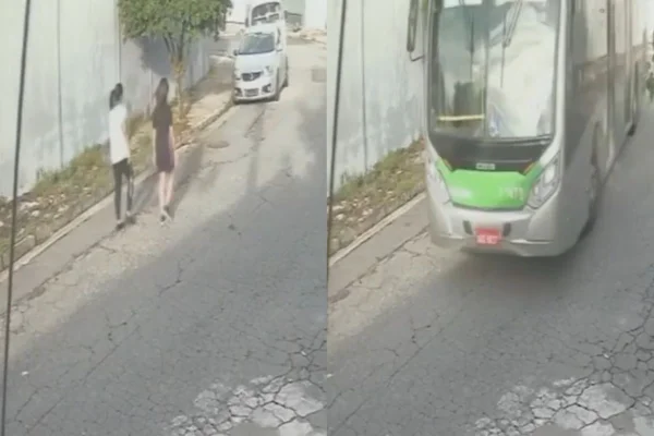A mulher de 57 anos não resistiu após ter sido atropelada por um ônibus na zona oeste de SP. Bafômetro da motorista resultou negativo - Metrópoles