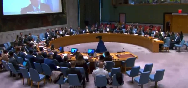 Imagem colorida de sessão da ONU em NY terremoto - Metrópoles