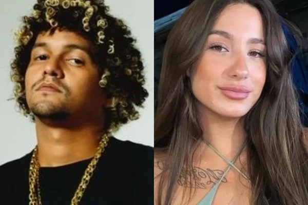 Veja o momento em que MC Estudante ameaça a ex, Madu Paim, com uma faca - Metrópoles