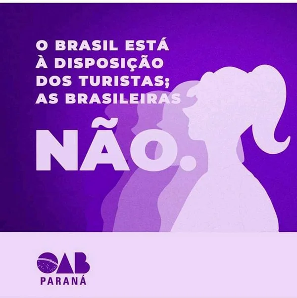OABs reagem a Bolsonaro e fazem campanha contra turismo sexual - destaque galeria OABs reagem a Bolsonaro e fazem campanha contra turismo sexual - destaque galeria