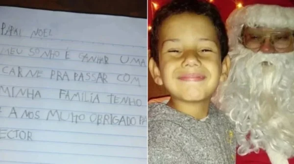 Vaquinha para criança que pediu carne de Natal chega a R$ 20 mil