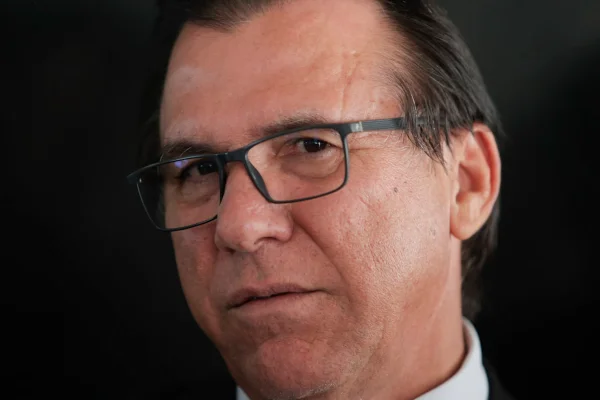 Ministro do Trabalho e Emprego, Luiz Marinho, durante coletiva, questionado pelo PSDB - Metrópoles