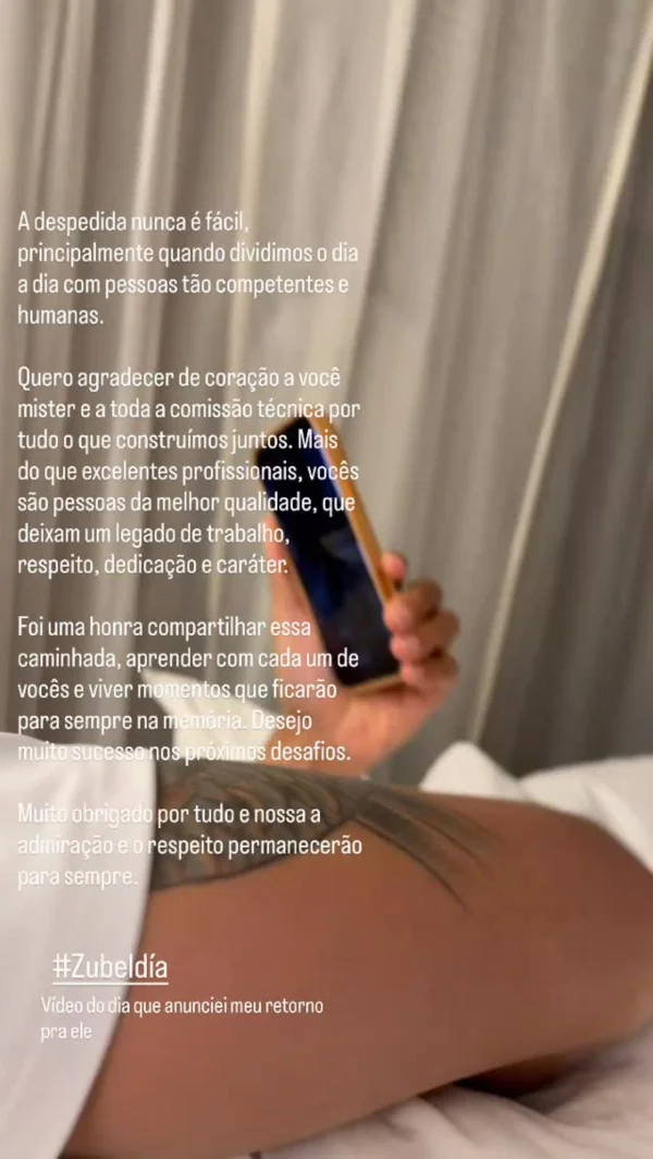 Thiago Silva se despede de Zubeldía após demissão do treinador - destaque galeria Thiago Silva se despede de Zubeldía após demissão do treinador - destaque galeria