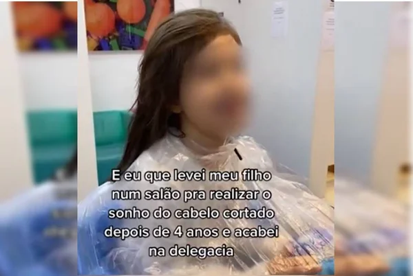 Mãe se revolta com corte de cabelo novo do filho