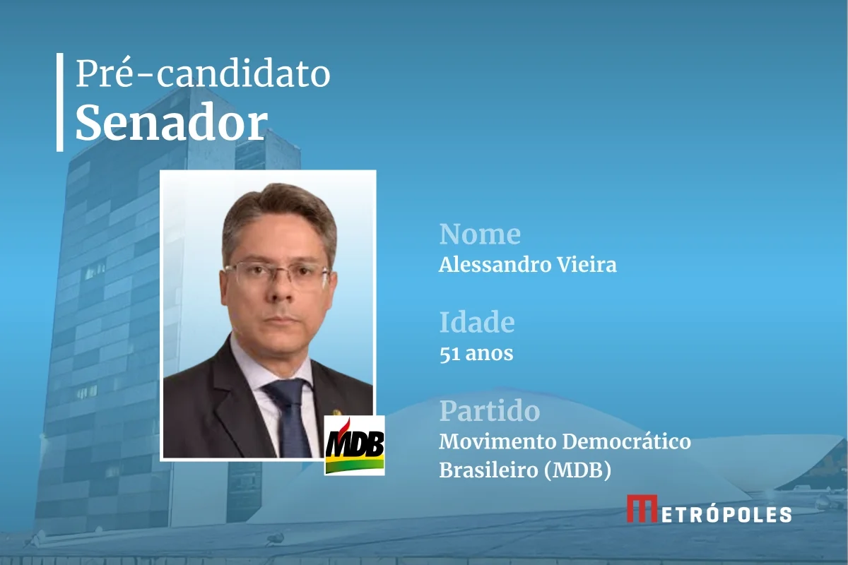Pré-candidatos ao Senado - Alessandro Vieira (MDB) Pré-candidatos ao Senado - Alessandro Vieira (MDB)