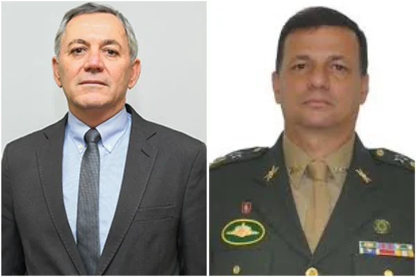 Imagem colorida dos militares Ubiratan Poty e Armindo Medeiros - Metrópoles