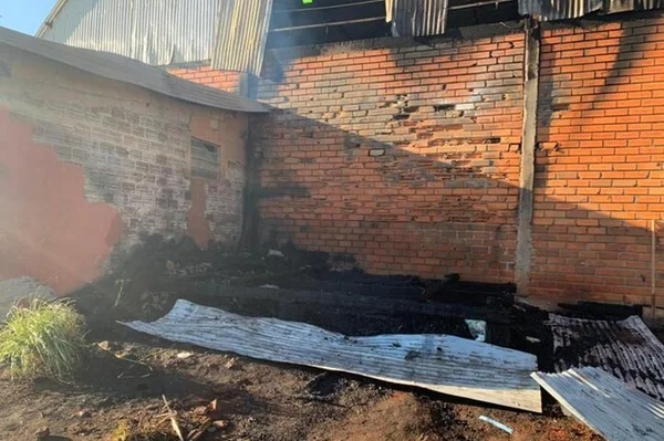 Incêndio na aldeia indígena