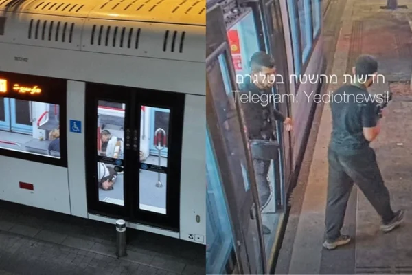 Imagem colorida, dois atiradores portando armas em uma estação de trem - Metrópoles