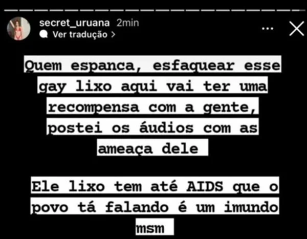 imagem colorida postagem homofobica blogueira goias