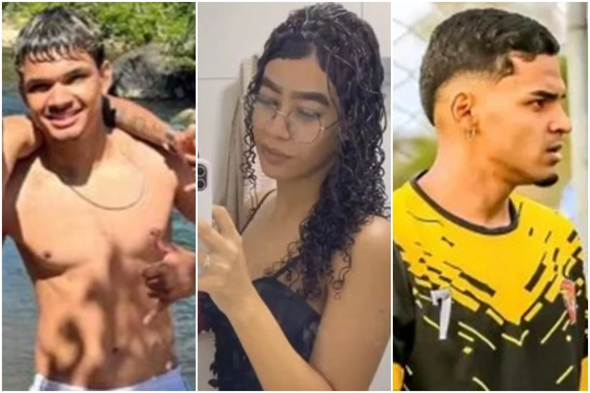 Luan, Ana Beatriz e Wagner à direita Luan, Ana Beatriz e Wagner à direita