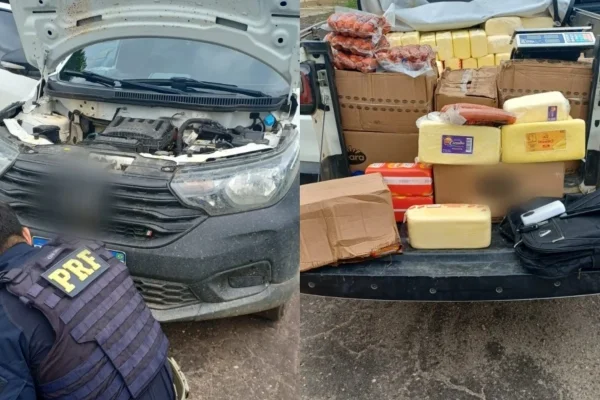 PRF apreende mais de 600 kg de queijo em carro roubado no Piauí