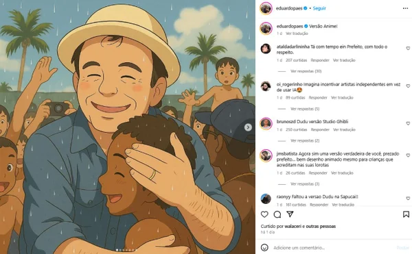 Políticos aderem à trend de imagens no estilo Studio Ghibli - Metrópoles