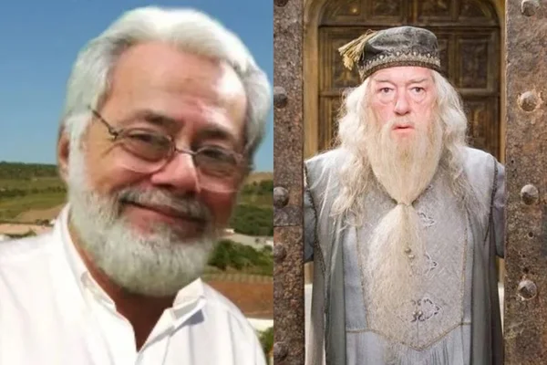 Montagem com fotos de Lauro Fabiano e Dumbledore - Metrópoles