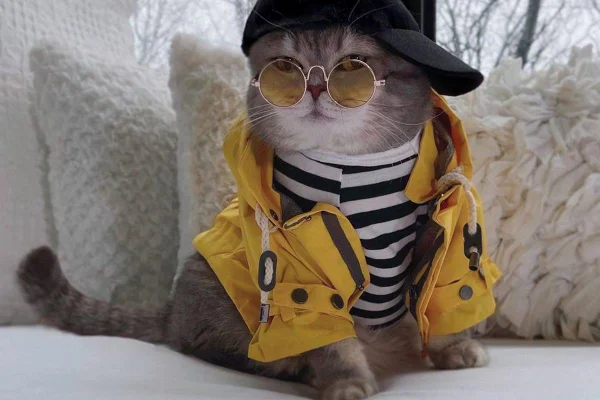 Gato estiloso e famoso no Instagram