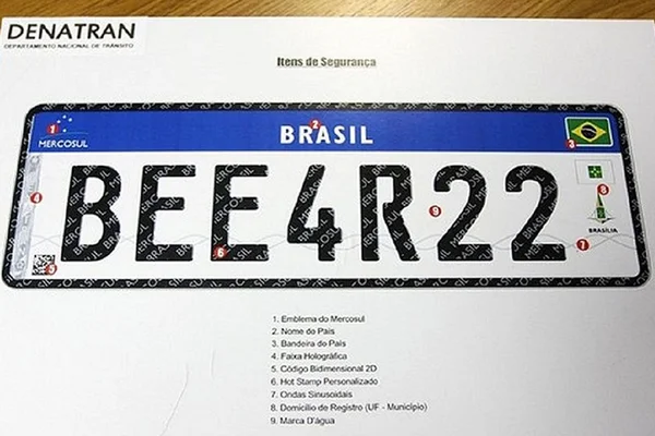 Detran-DF pede mais tempo para implementar placa com padrão Mercosul