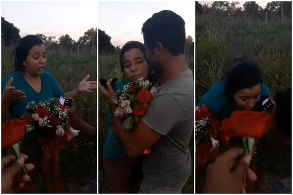 Homem finge morte para pedir namorada em casamento e vídeo viraliza
