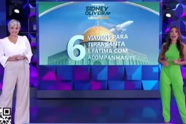Imagem colorida do Programa Silvio Santos, do SBT - Metrópoles