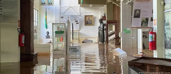 Museu Histórico Visconde de São Leopoldo foi tomado pelas águas do Rio dos Sinos - Metrópoles