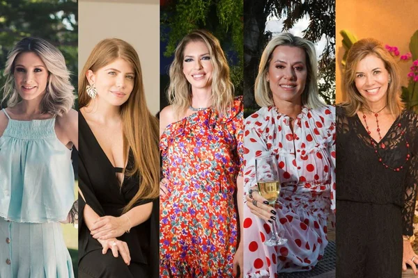 Flavia Toledo, Mayra Perin, Nadia Yusuf, Susan Neves e Cristiane Constantino