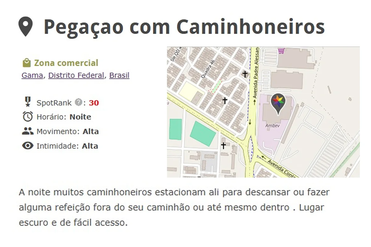 “Rua do Chupa-Chupa”, “Quenga Passiva”: mapa revela roteiro da sacanagem gay no DF - imagem 2