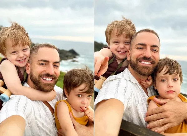 Thales Bretas e os filhos, Gael e Romeu