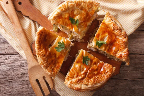foto colorida torta de frango
