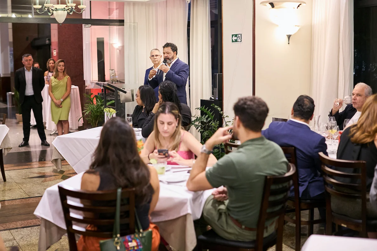 Marcio Lacerda, CEO da Hotelaria Brasil, durante o evento de oficialização da entrada do hotel na rede Marcio Lacerda, CEO da Hotelaria Brasil, durante o evento de oficialização da entrada do hotel na rede