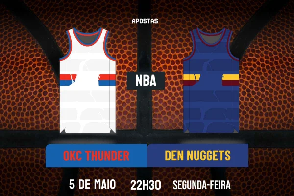 Palpite Oklahoma City Thunder x Denver Nuggets - jogo 1 NBA playoffs - APOSTAS