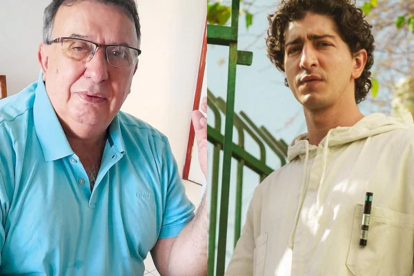 Walter medeiros, à esquerda, e Johnny Massaro, à direita