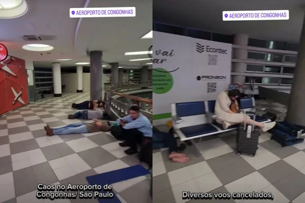 Voos cancelados na manhã desta sexta-feira (8/11) no Aeroporto de Congonhas são das companhias aéreas Latam e Gol - Metrópoles