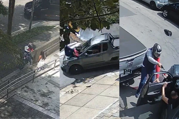 Imagem colorida de ângulos do assalto que terminou com arquiteto morto em SP