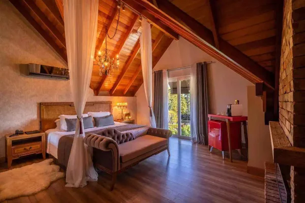 Quarto do Hotel Valle D'Incanto, Gramado, Rio Grande do Sul
